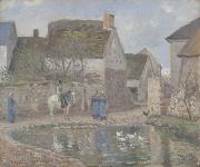 Camille Pissarro The Pond at Ennery Spain oil painting artist
